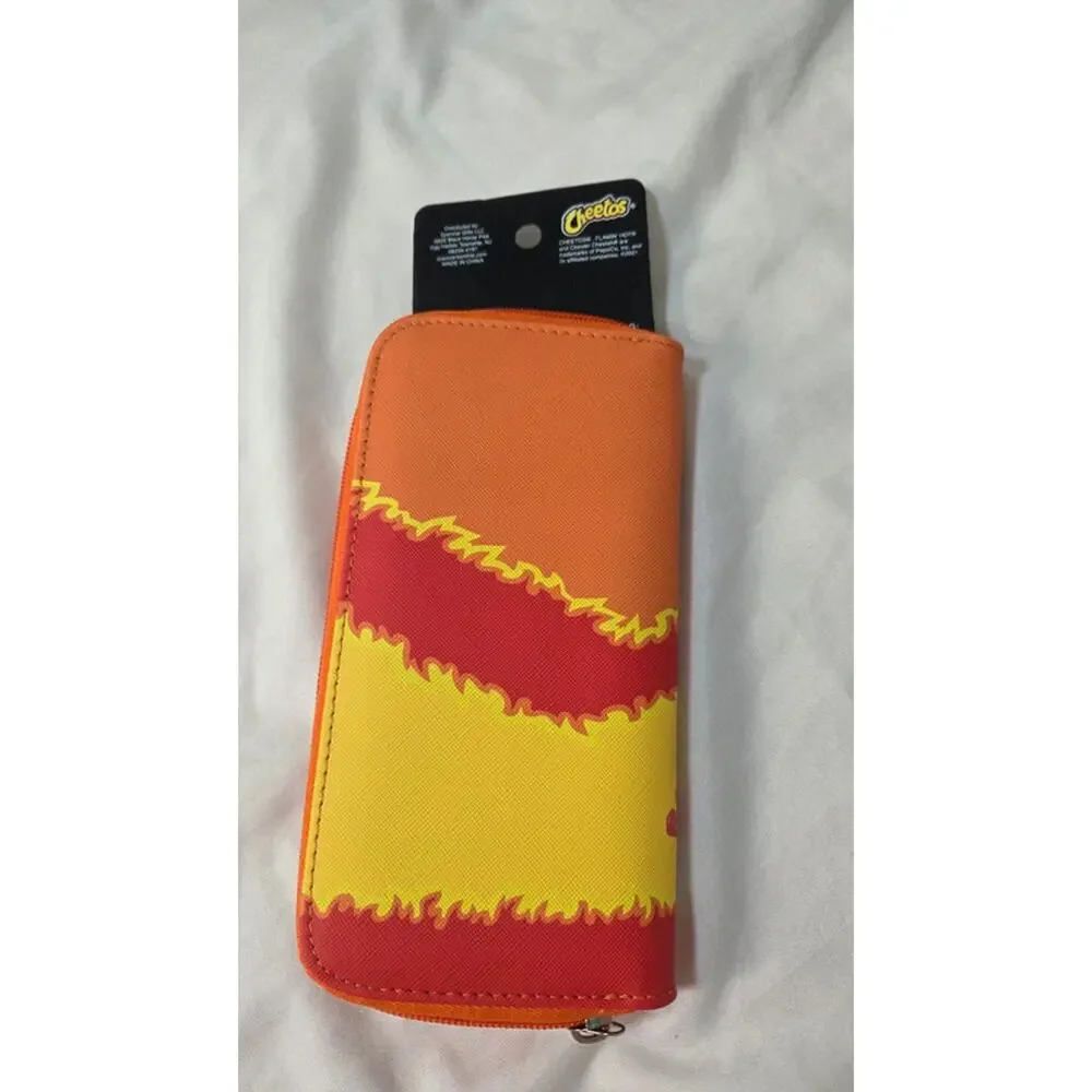 Cheetos Flamin Hot Crunchy Wallet Wristlet Chester Cheetah NWT Zip